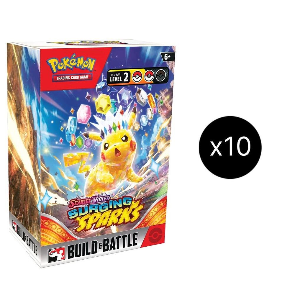 Surging Sparks Build & Battle Box Display - SV08: Surging Sparks (SSP)